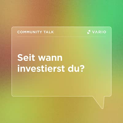 Vario community talk post asking since when users invest